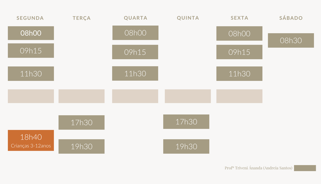 Horarios aulas yoga tavira
